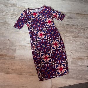 LulaRoe Size small Geographic print dress